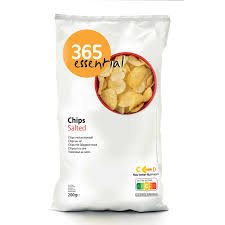 06-CPB-AA-01C 06-CPB-AA-01C - 365/Delhaize - Chips Zout - 200 Gram