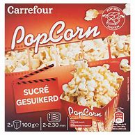 06-CPB-B03 - Carrefour - Popcorn Zoet - 2x100 Gram